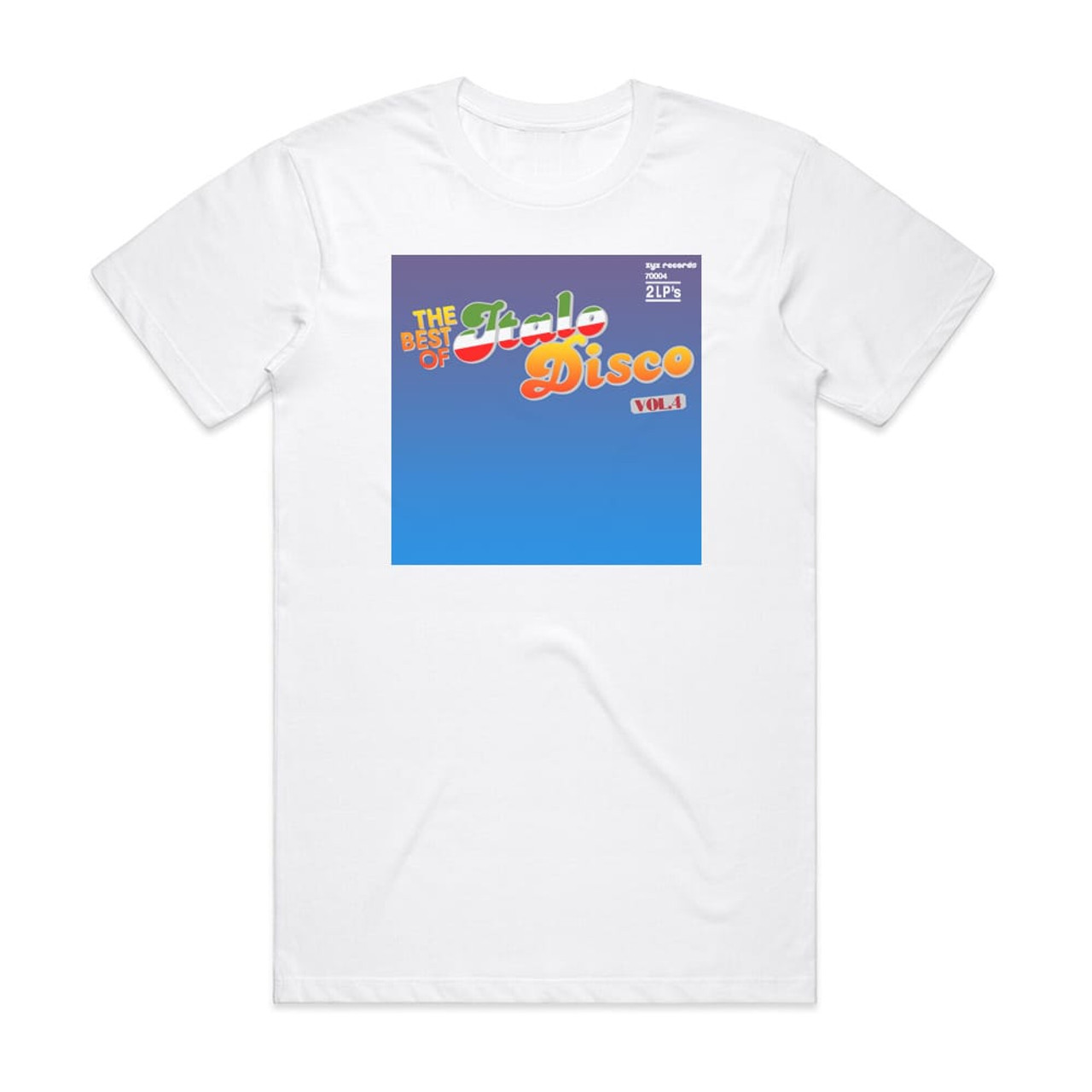 Various Artists The Best Of Italo Disco Volume 4 Album Cover T-Shirt White