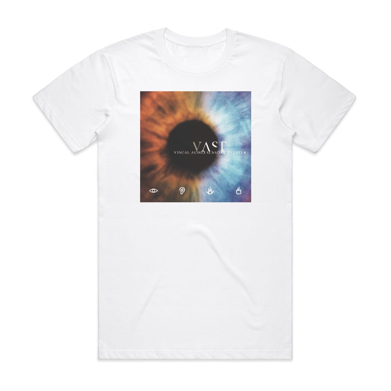 VAST Visual Audio Sensory Theater Album Cover T-Shirt White