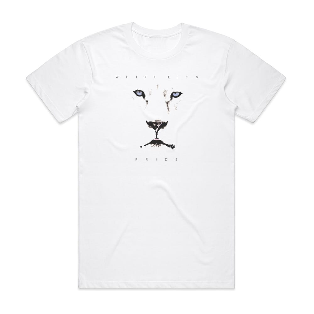 White Lion Pride Album Cover T-Shirt White