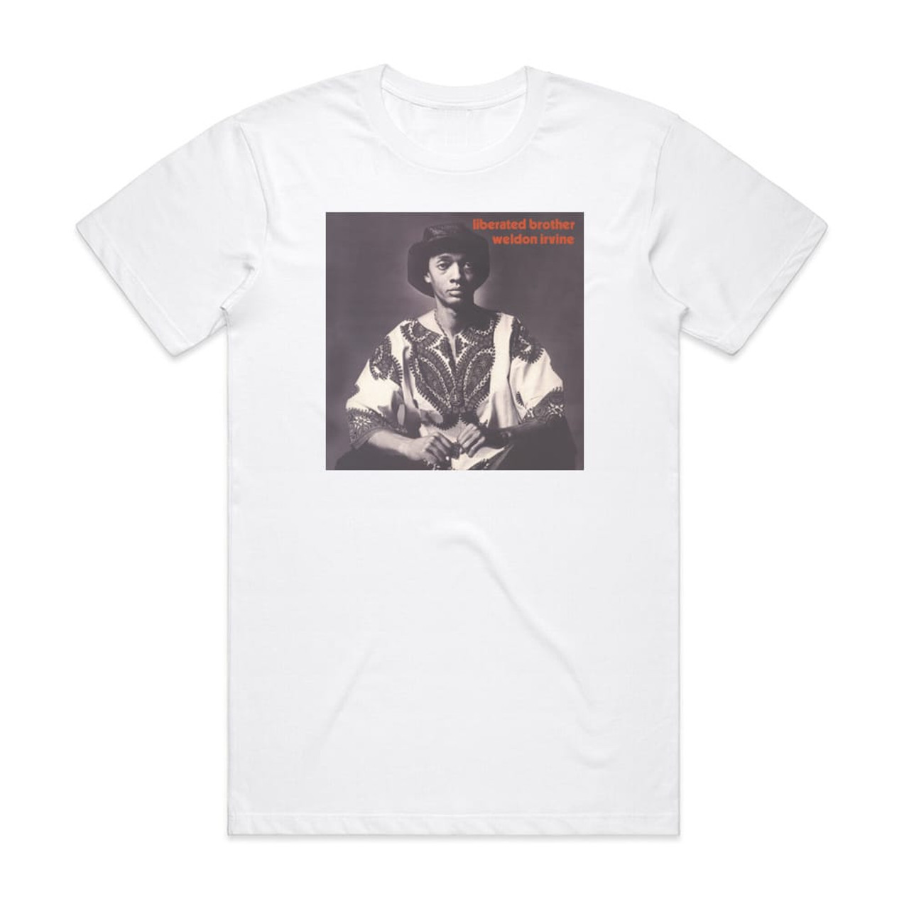 Weldon Irvine Liberated Brother Album Cover T-Shirt White