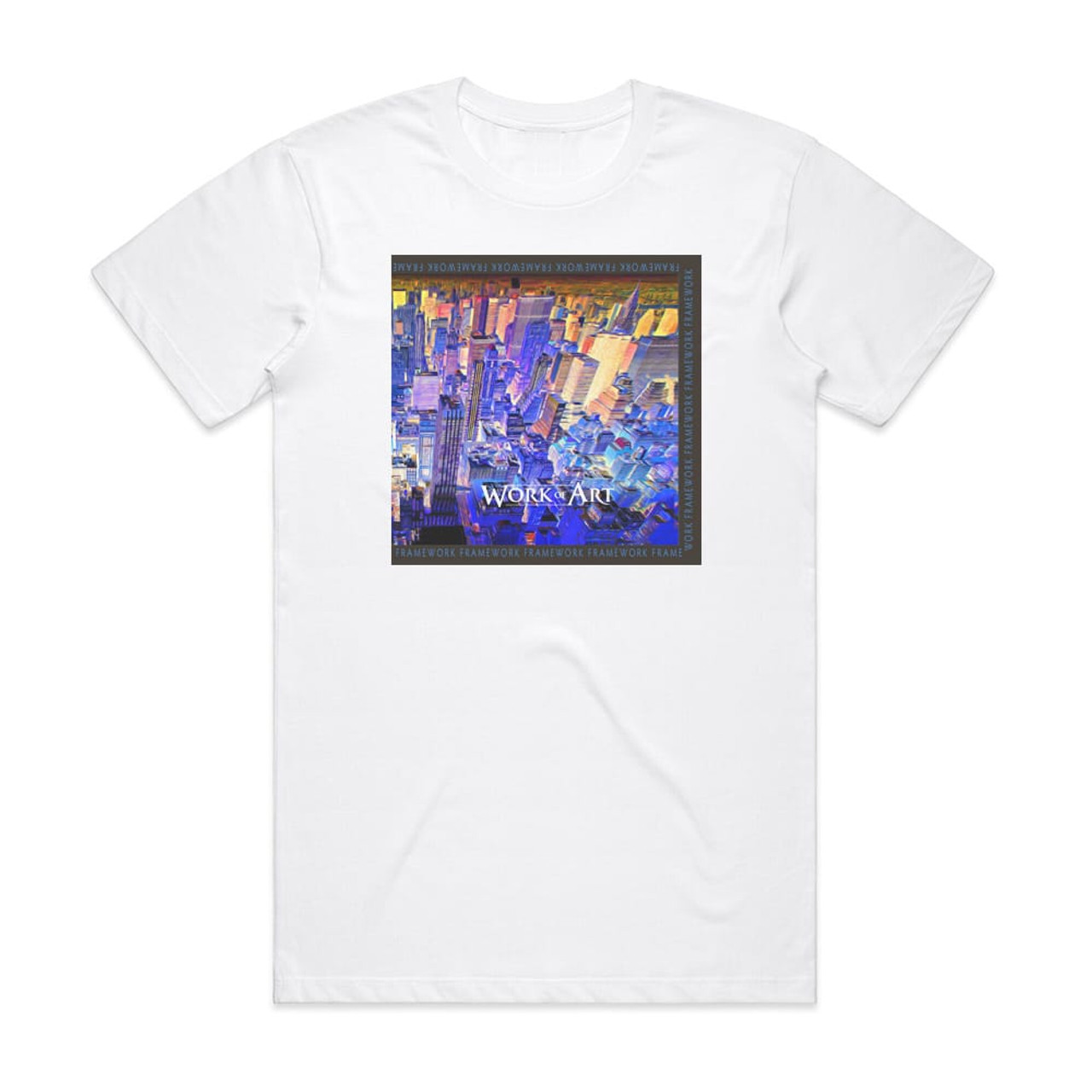 Work of Art Framework Album Cover T-Shirt White