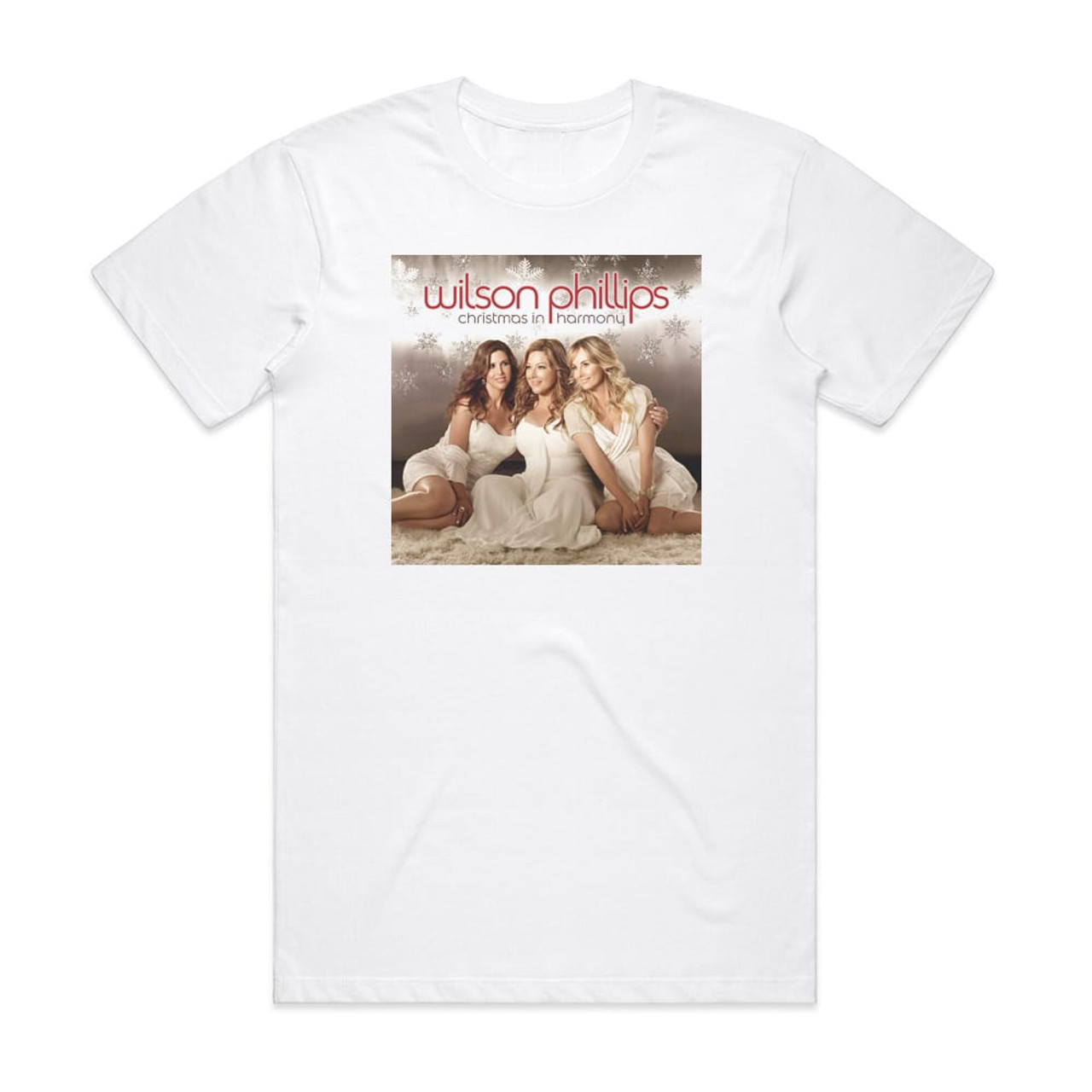 Wilson Phillips Christmas In Harmony Album Cover T-Shirt White