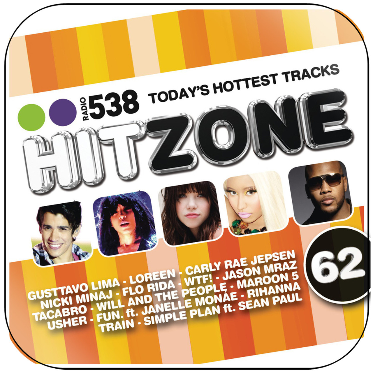 timer Berri liefde Various Artists Radio 538 Hitzone 62 Album Cover Sticker