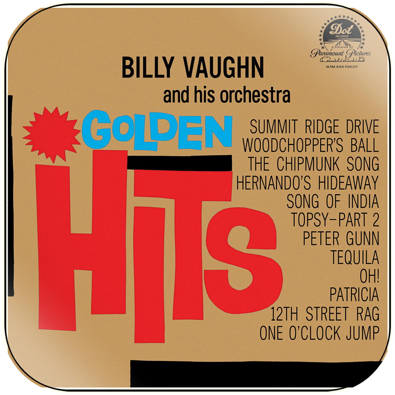 Hits　Sticker　Billy　His　Orchestra　and　Vaughn　Cover　Golden　Album