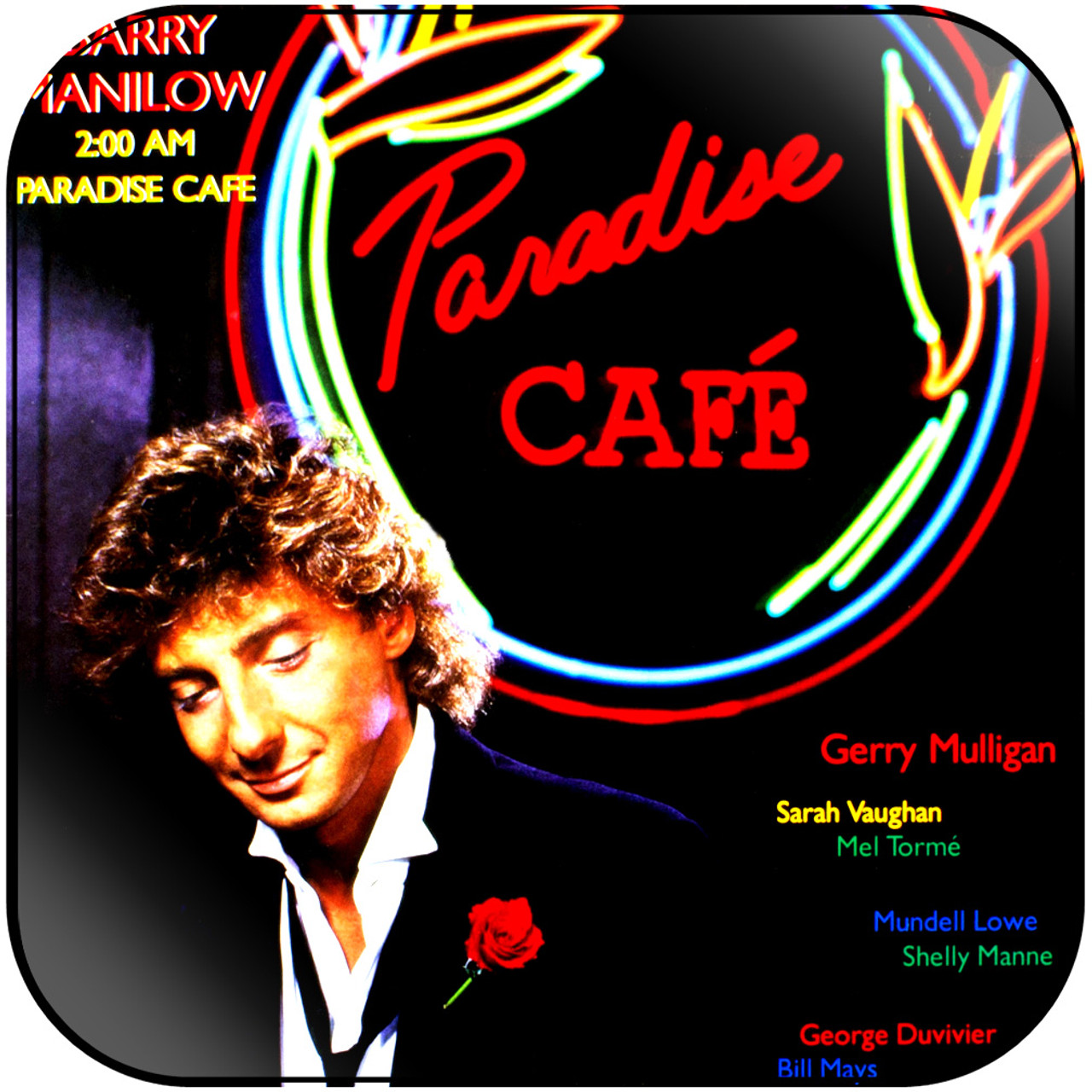 Barry Manilow 200 Am Paradise Caf Album Cover Sticker