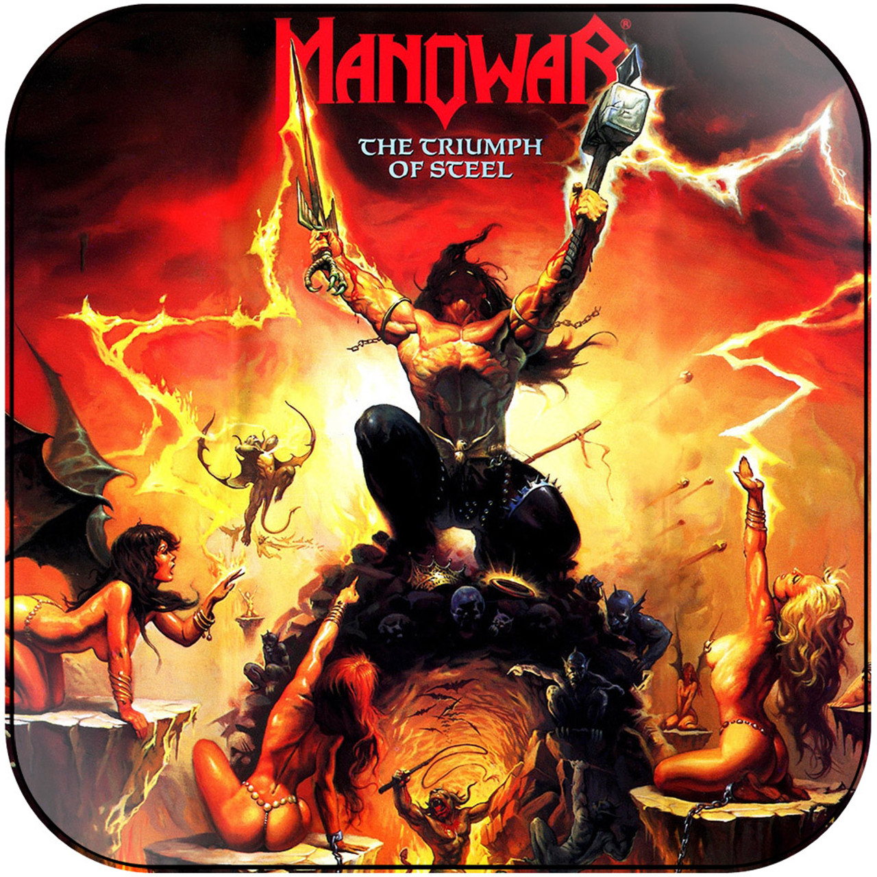 Manowar The Triumph Of Steel Album Cover Sticker