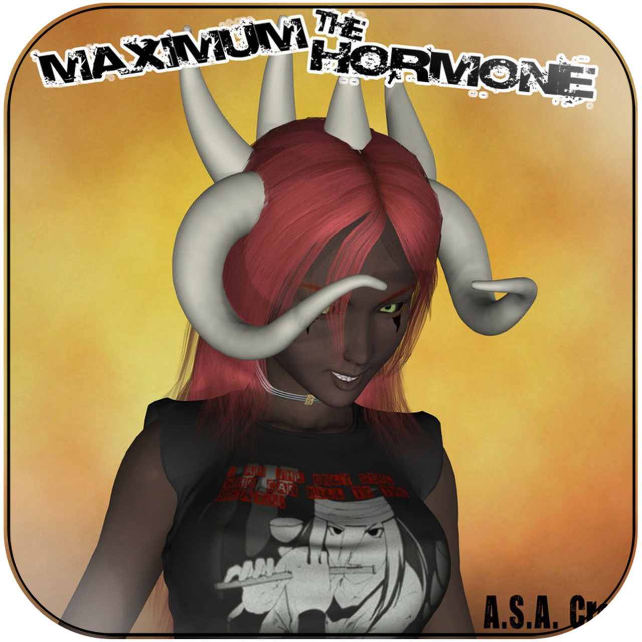 Maximum the Hormone - A S A Crew Album Cover Sticker