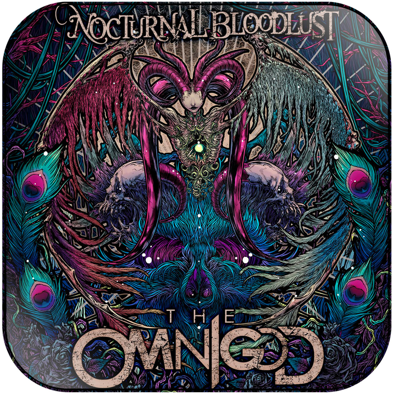 NOCTURNAL BLOODLUST - The Omnigod Album Cover Sticker