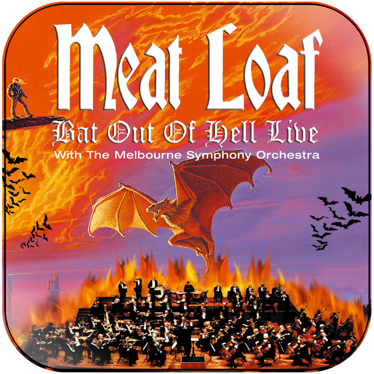 Meat Loaf Bat Out Of Hell Album Cover Sticker