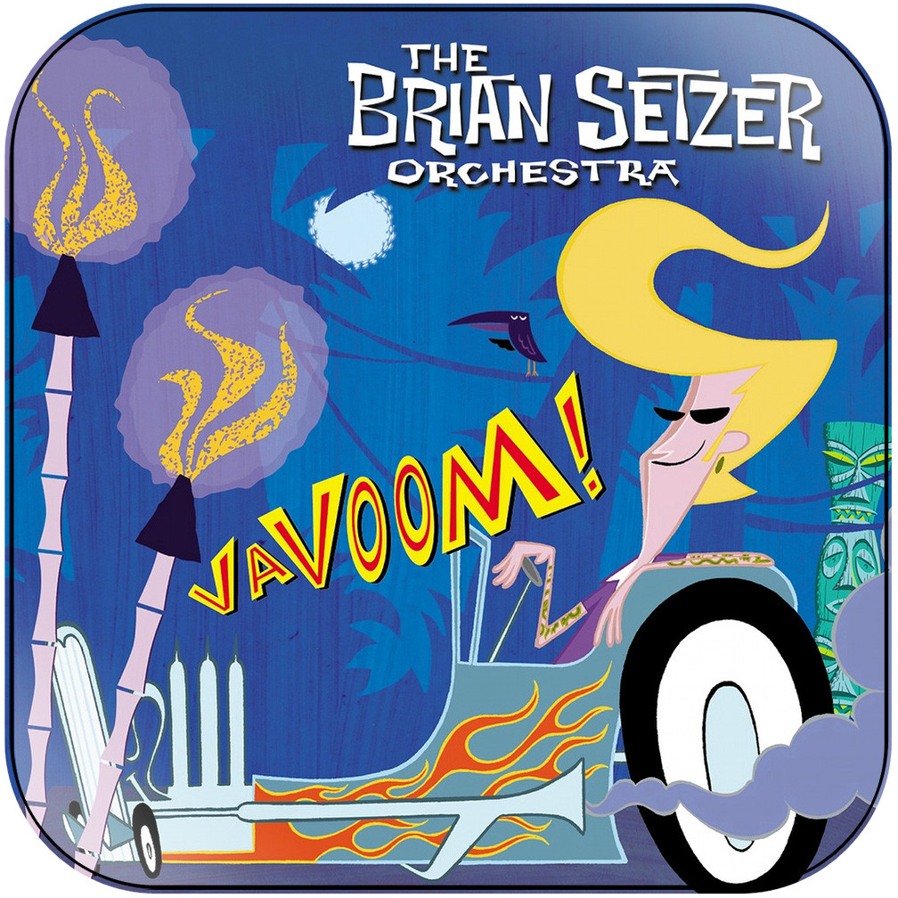 The Brian Setzer Orchestra Vavoom Album Cover Sticker