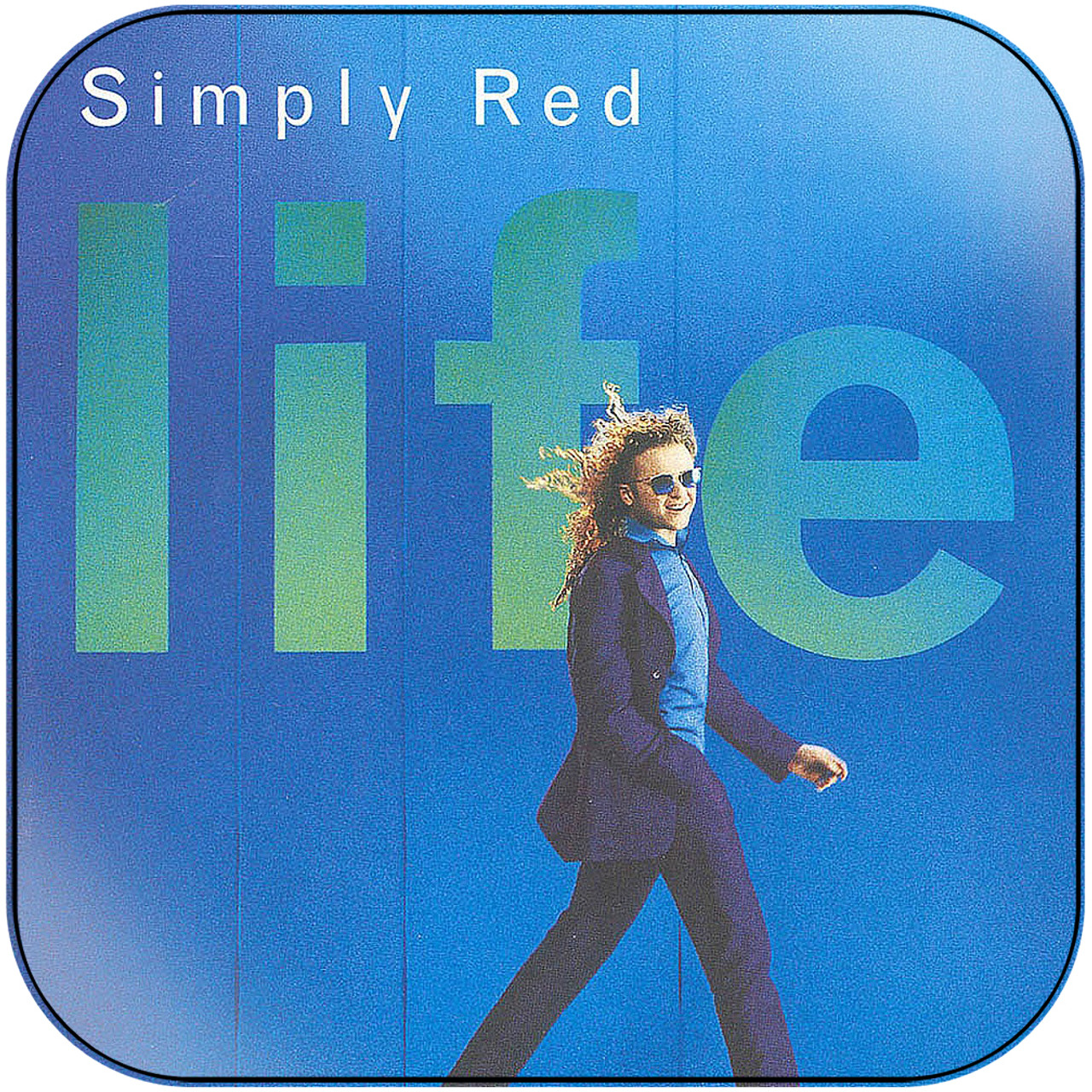 Simply Red Life Album Cover Sticker