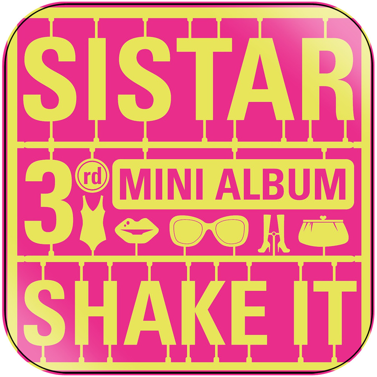 Sistar Shake It Album Cover Sticker