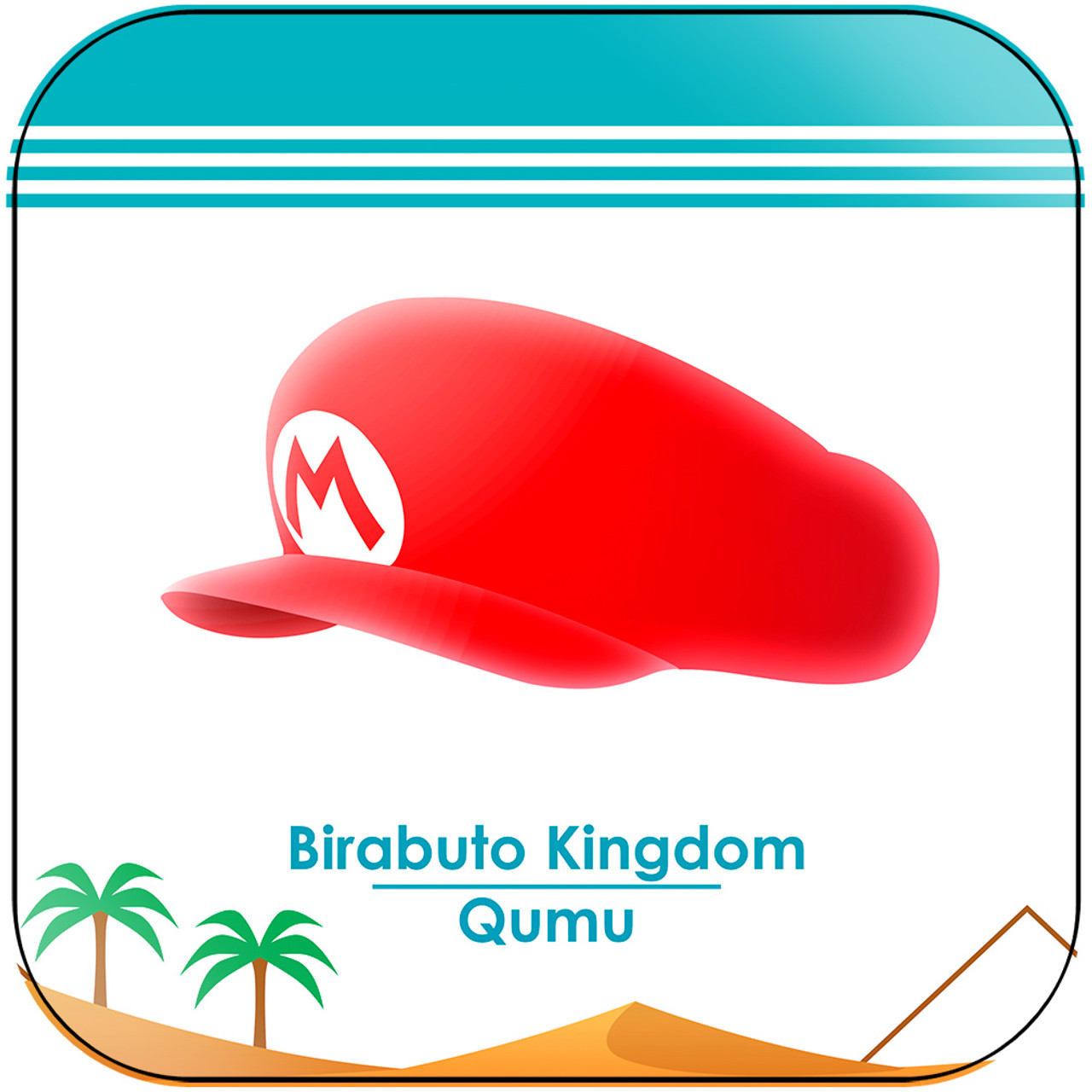 Qumu Birabuto Kingdom From Super Mario Land Album Cover Sticker Album Cover Sticker