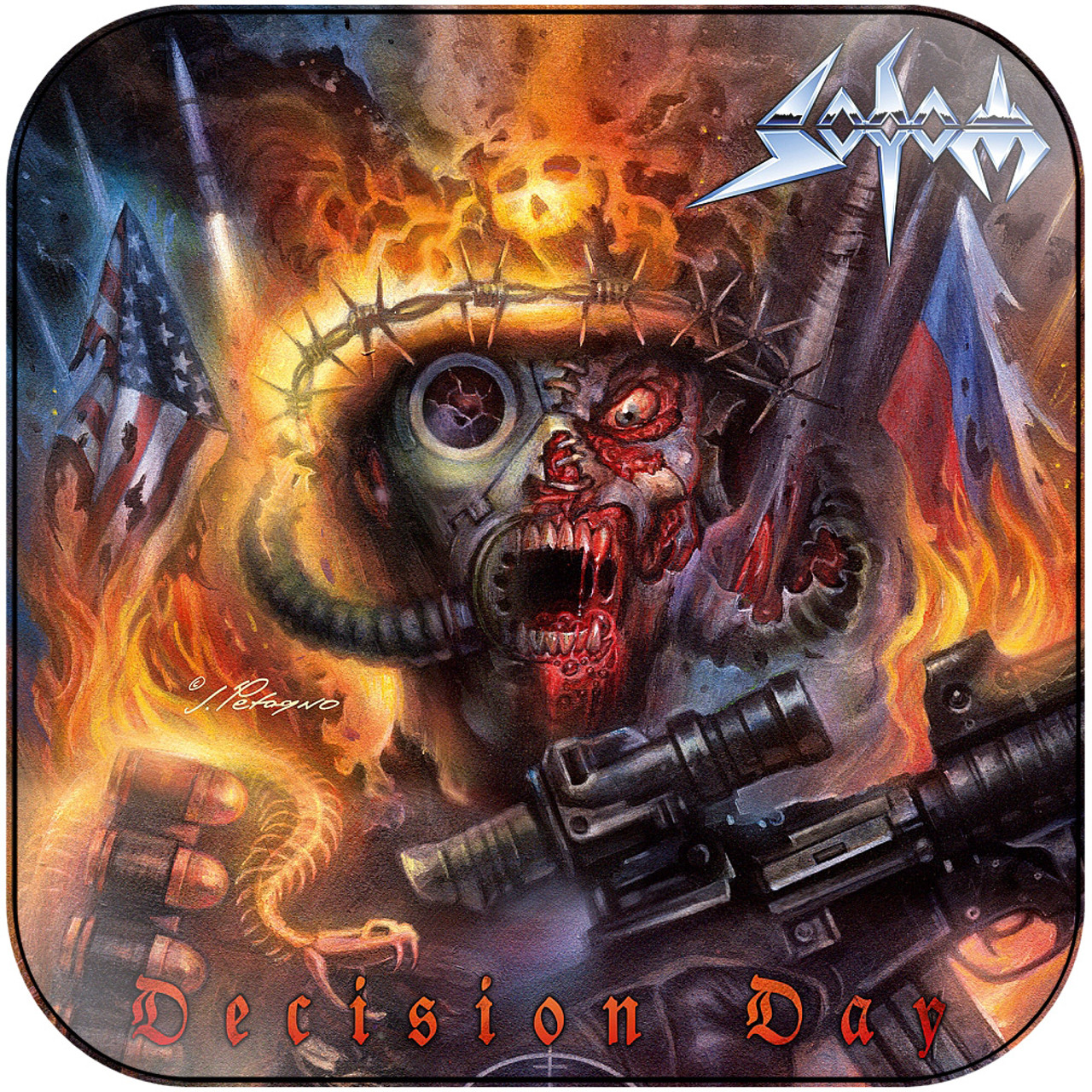 Sodom Decision Day-2 Album Cover Sticker