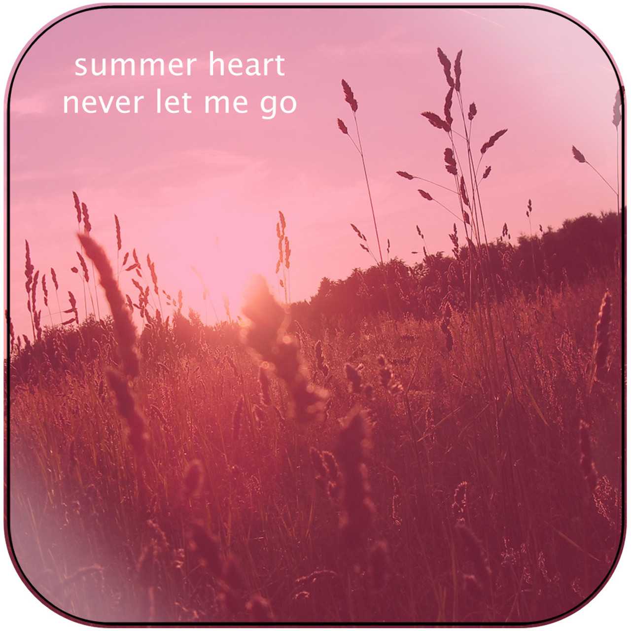 Summer Heart - Never Let Me Go Album Cover Sticker