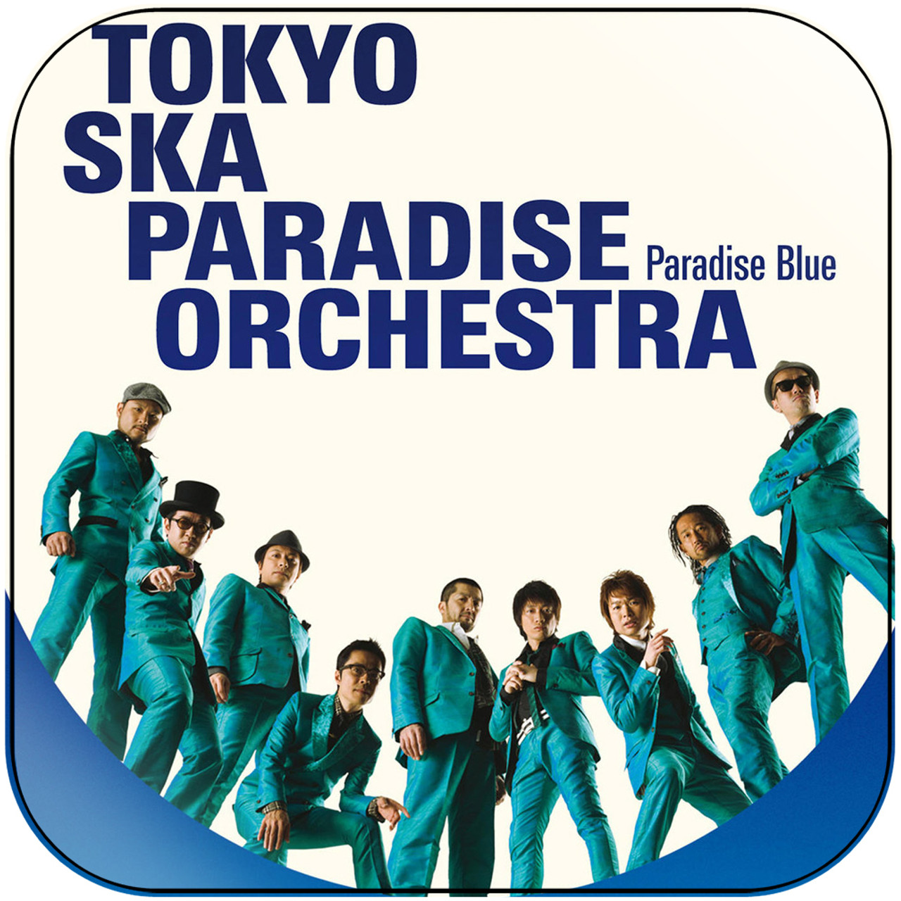 Tokyo Ska Paradise Orchestra Paradise Blue Album Cover Sticker