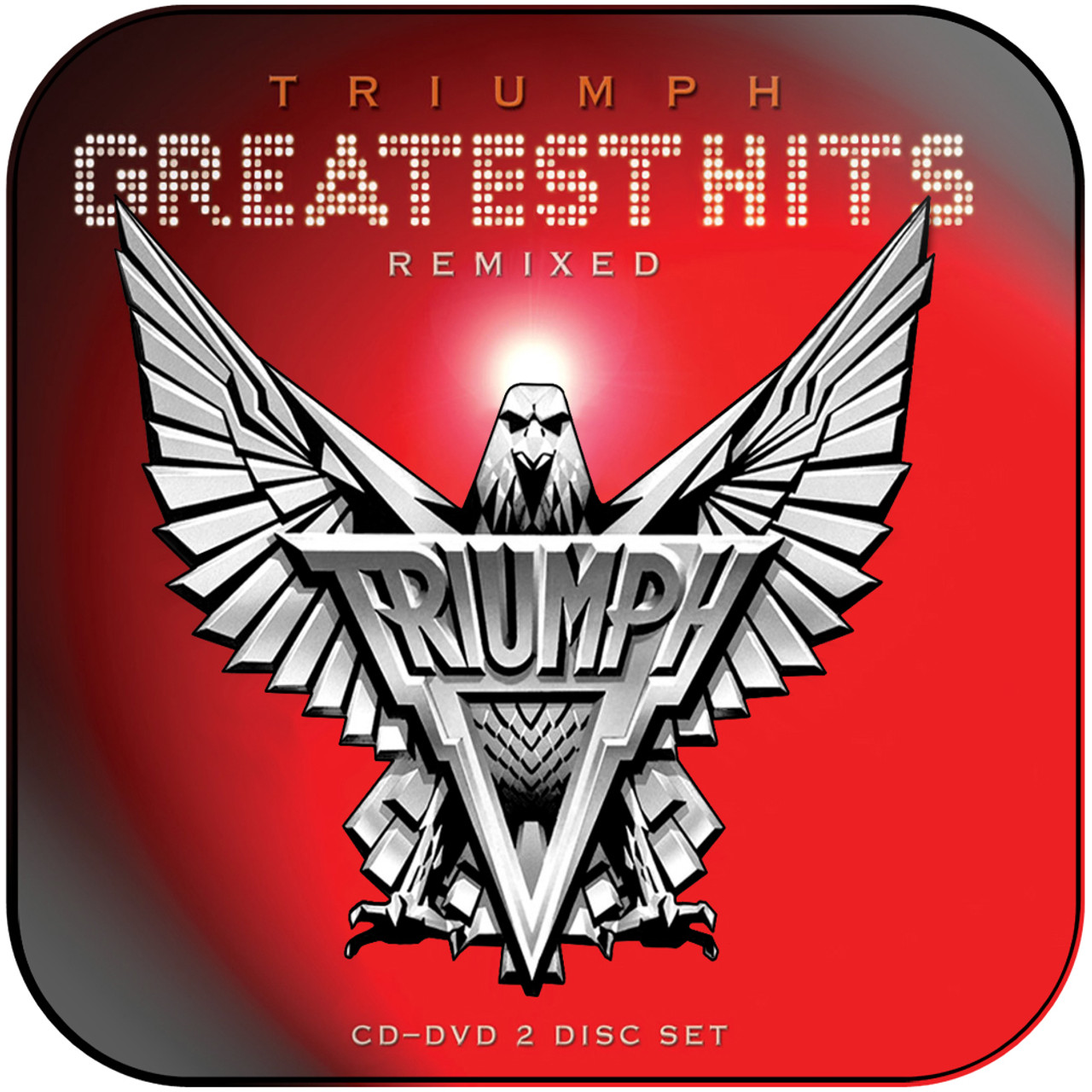 Triumph Greatest Hits Remixed Album Cover Sticker