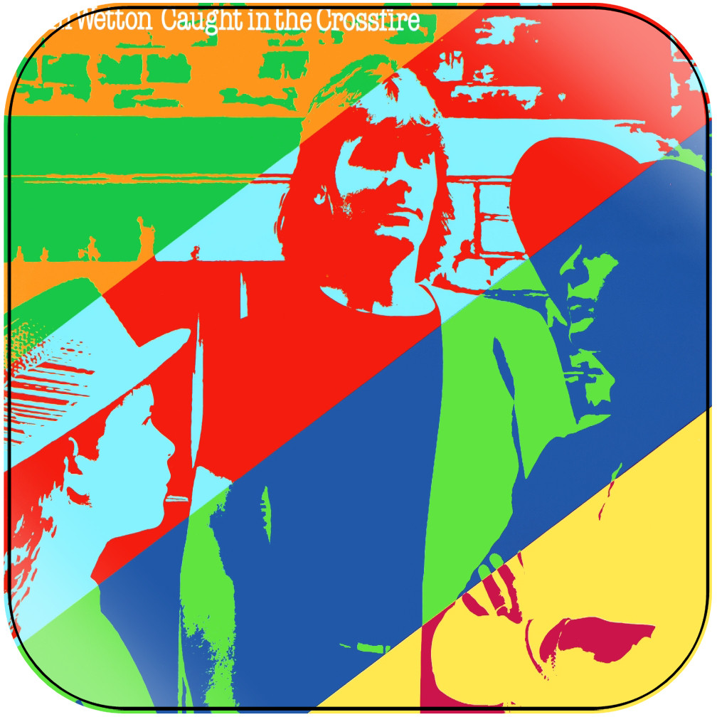 John Wetton Caught In The Crossfire Album Cover Sticker