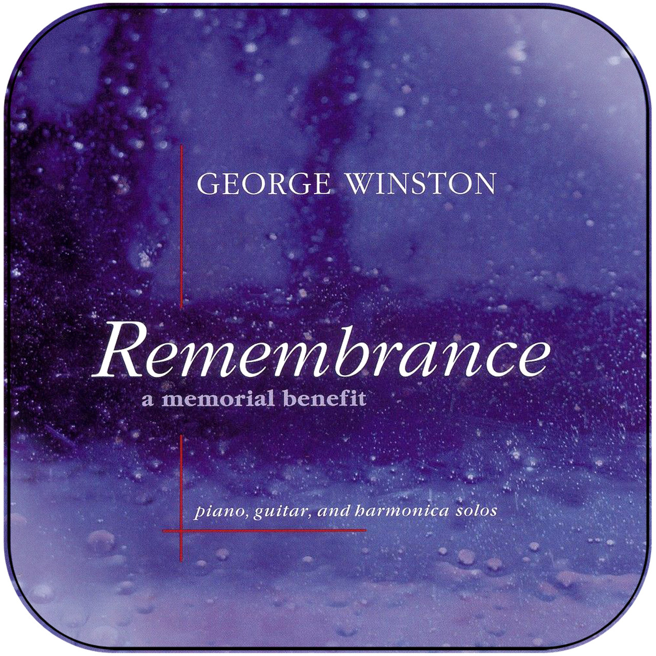 George Winston - Remembrance A Memorial Benefit Album Cover Sticker