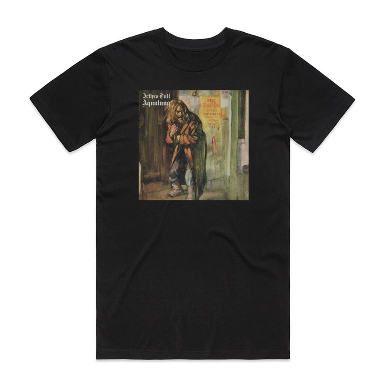 Jethro Tull Aqualung Album Cover T-Shirt Black