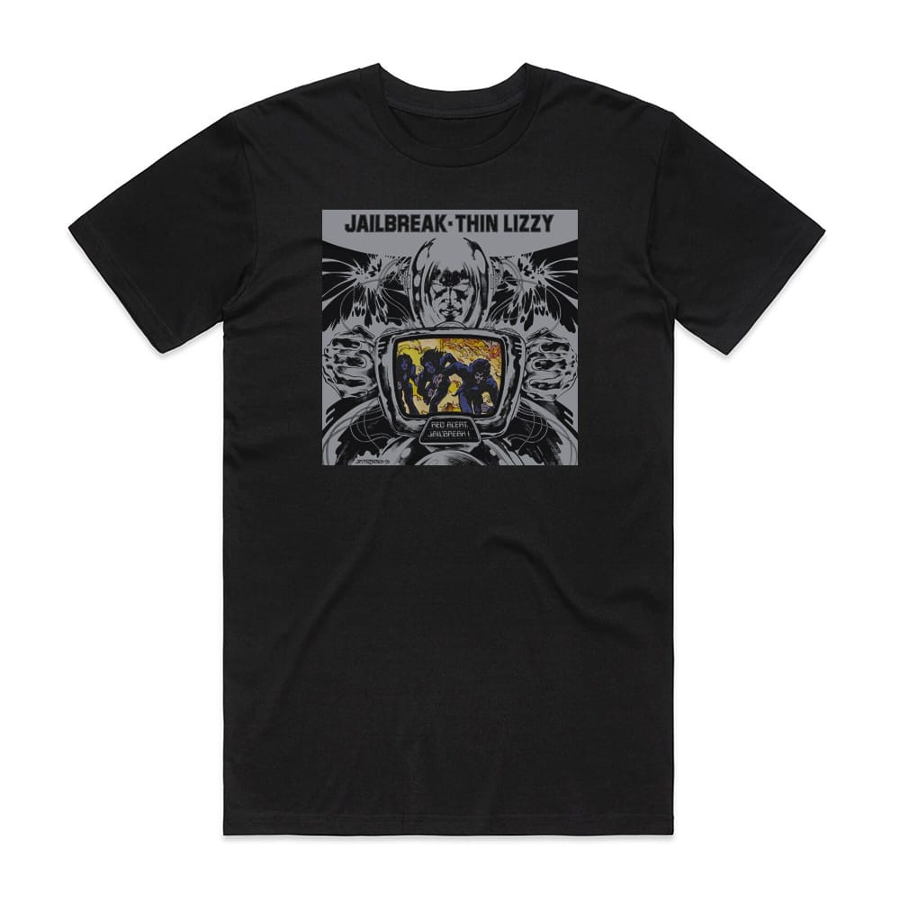 Thin Lizzy Jailbreak Album Cover T-Shirt Black