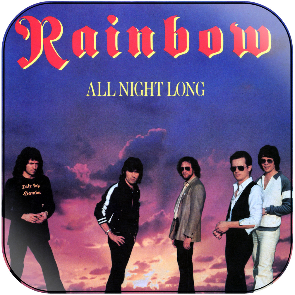 Rainbow all night long Album Cover Sticker Album Cover Sticker