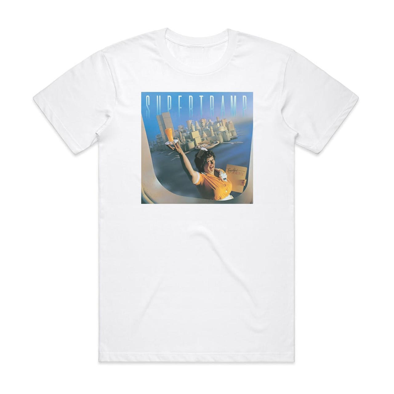 Supertramp Breakfast In America Album Cover T-Shirt White