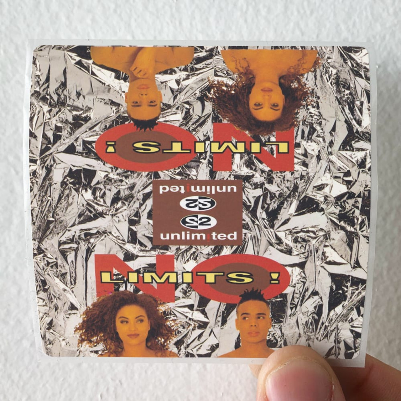 2 Unlimited No Limits Album Cover Sticker