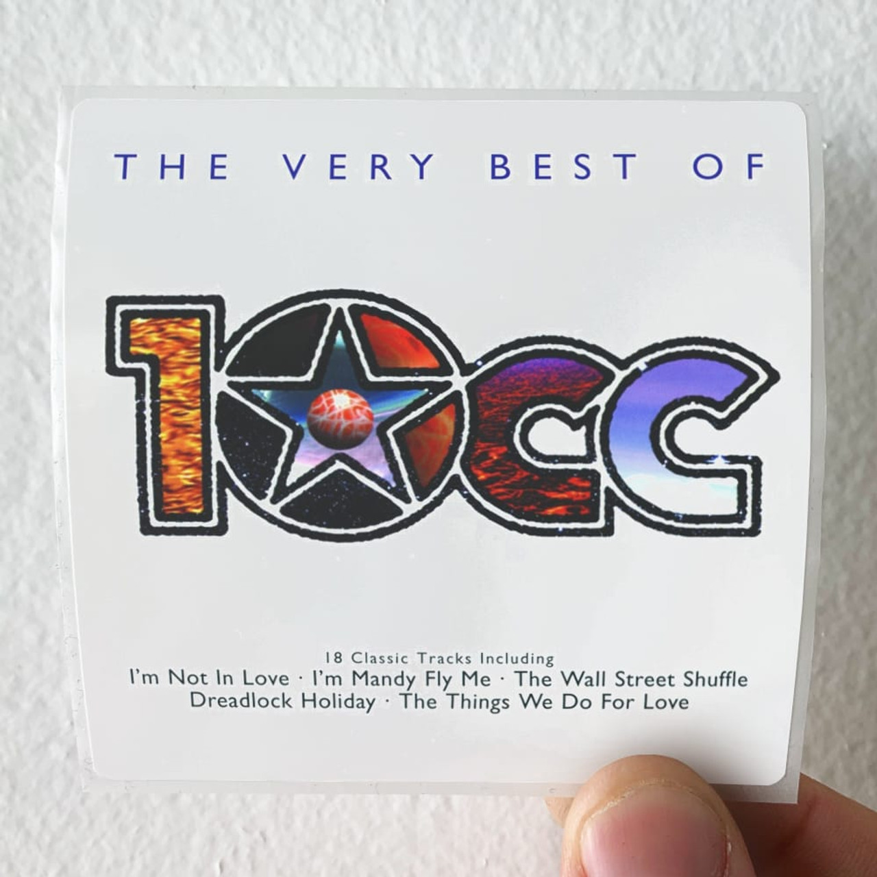 10cc The Very Best Of 10Cc 1 Album Cover Sticker