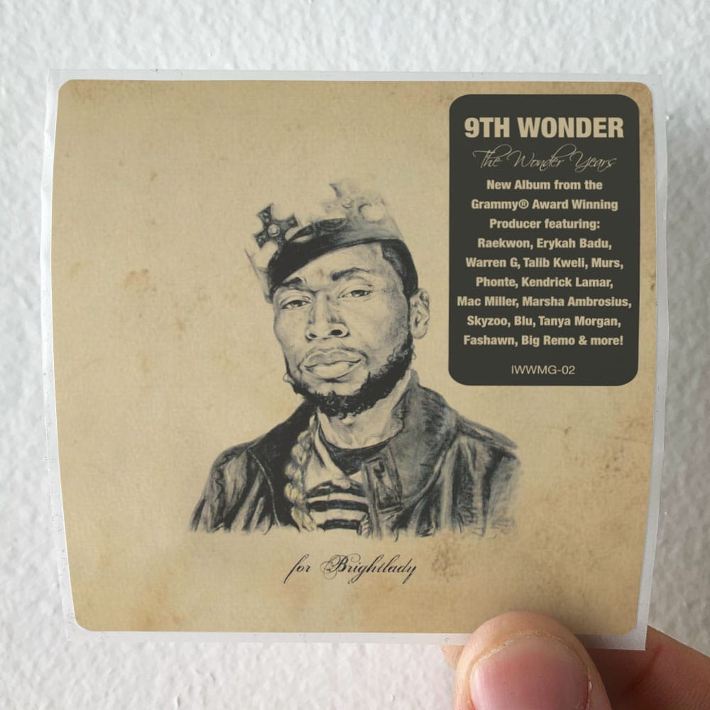 9th Wonder The Wonder Years Album Cover Sticker