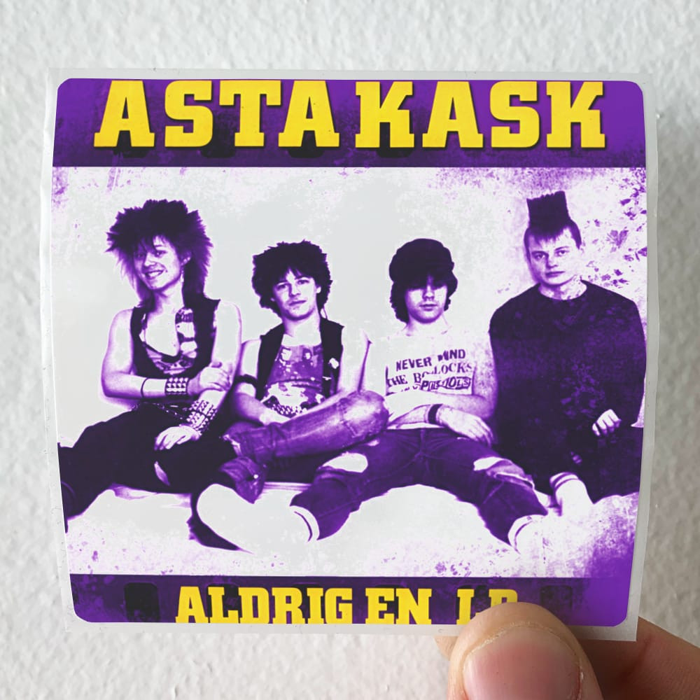 Asta Kask Aldrig En Lp Album Cover Sticker