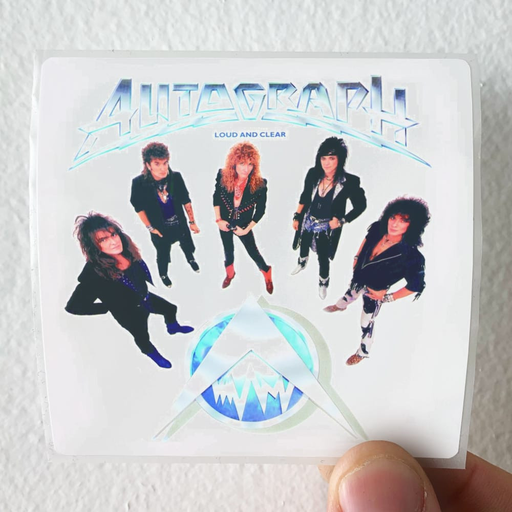 Autograph Loud And Clear Album Cover Sticker