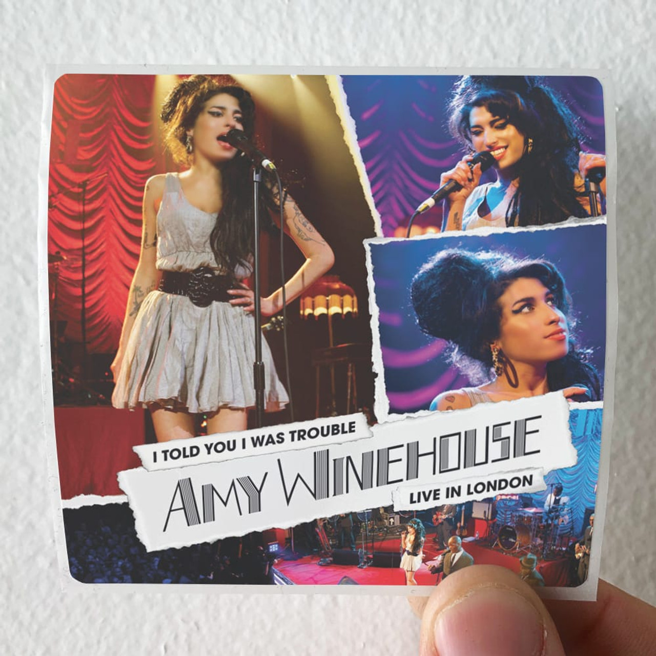 Amy Winehouse I Told You I Was Trouble Amy Winehouse Live From London Album  Cover Sticker