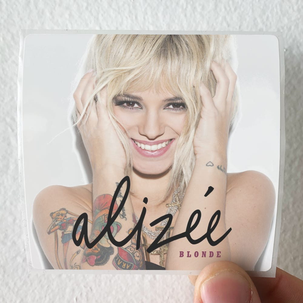 Alizee Blonde Album Cover Sticker