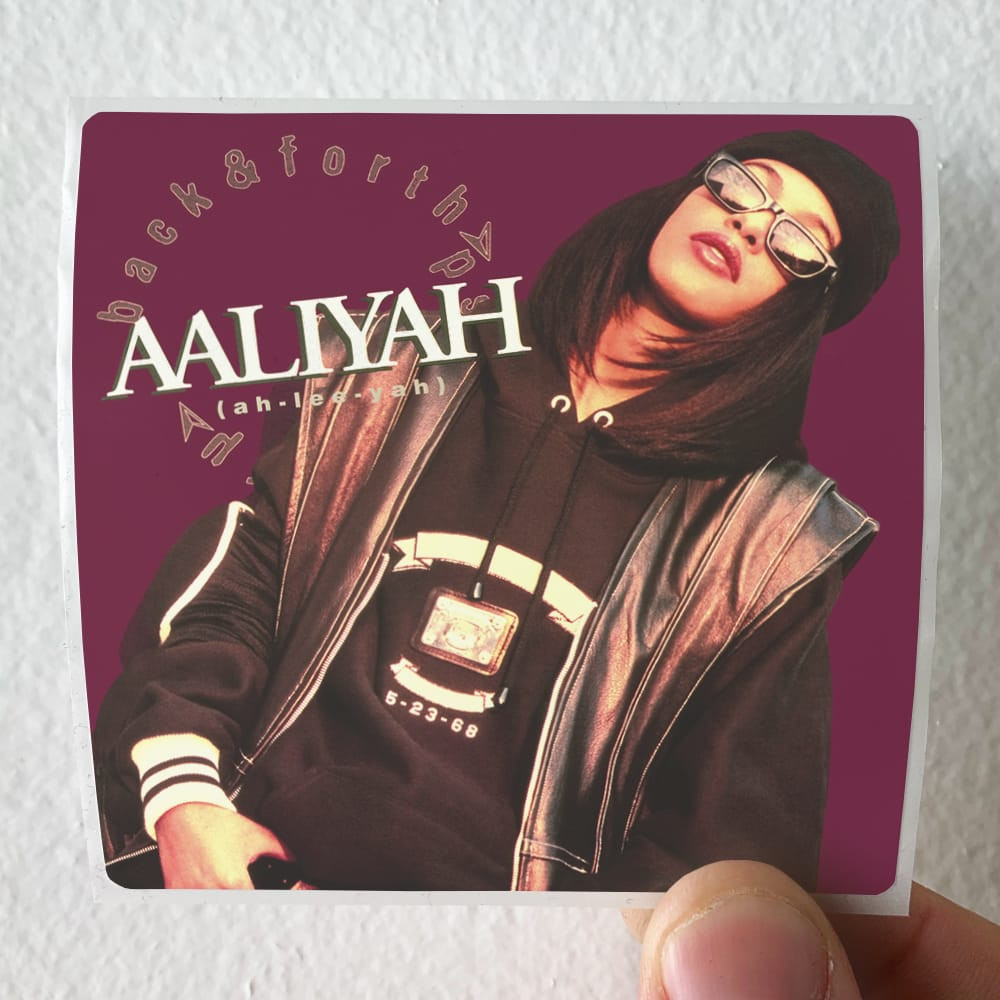 Aaliyah Back Forth Album Cover Sticker