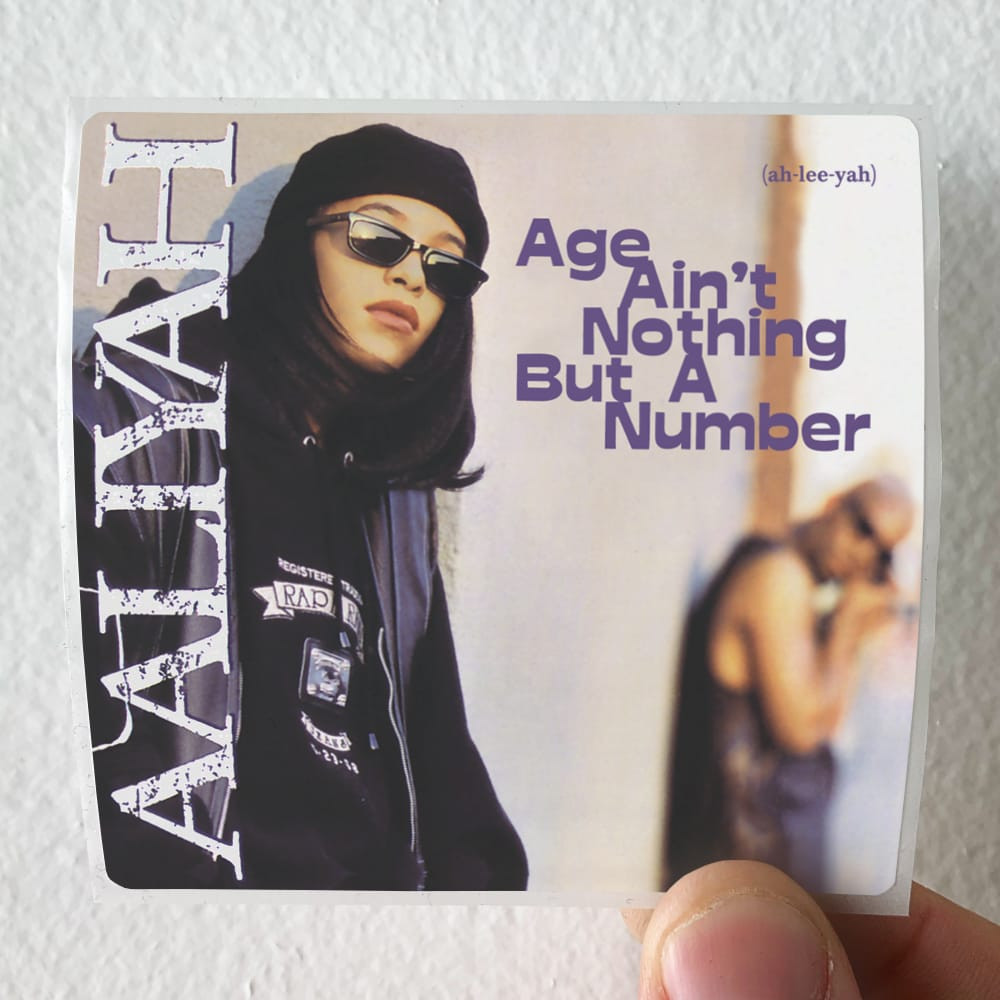 Aaliyah Age Aint Nothing But A Number 1 Album Cover Sticker Aaliyah Age Aint Nothing But A Number 1 Album Cover Sticker