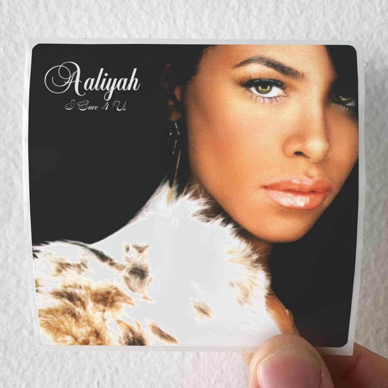 Aaliyah I Care 4 U Album Cover Sticker