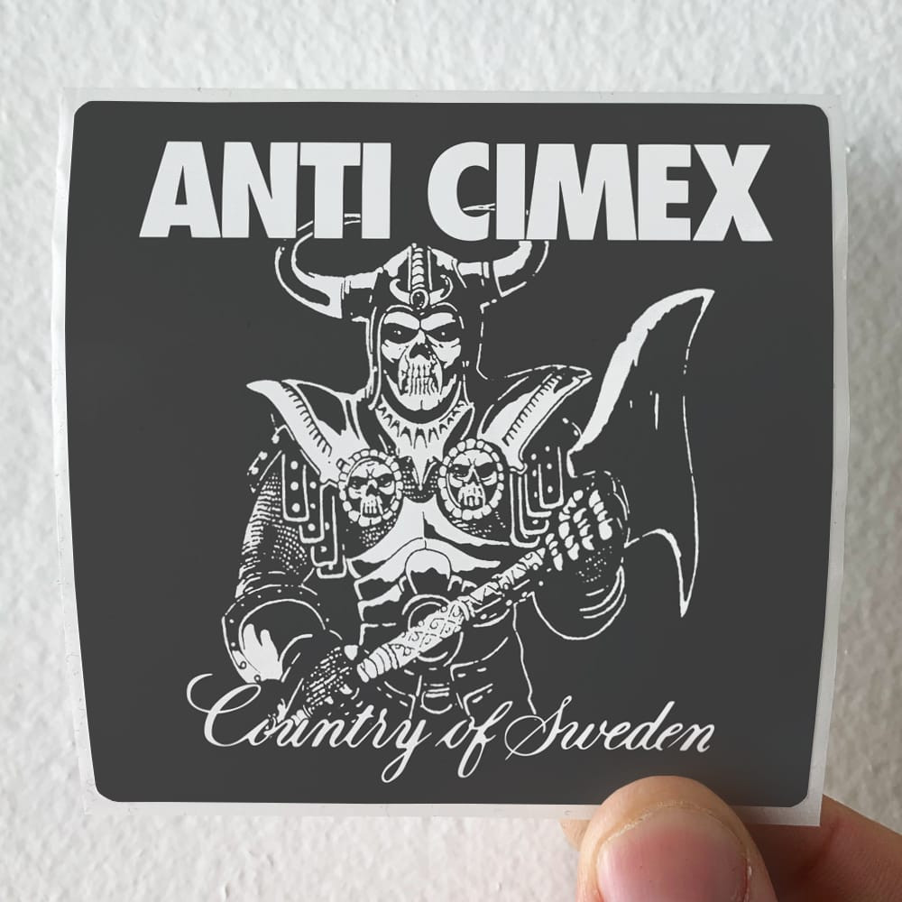 Anti Cimex Absolut Country Of Sweden Album Cover Sticker