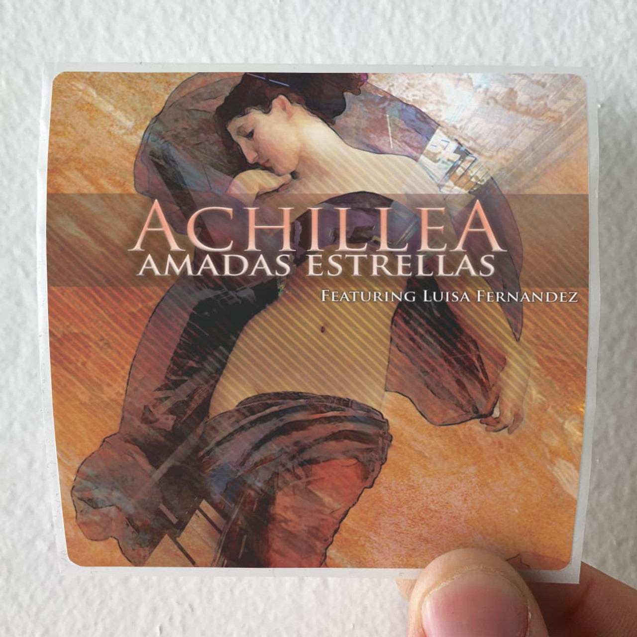 Achillea Amadas Estrellas Album Cover Sticker