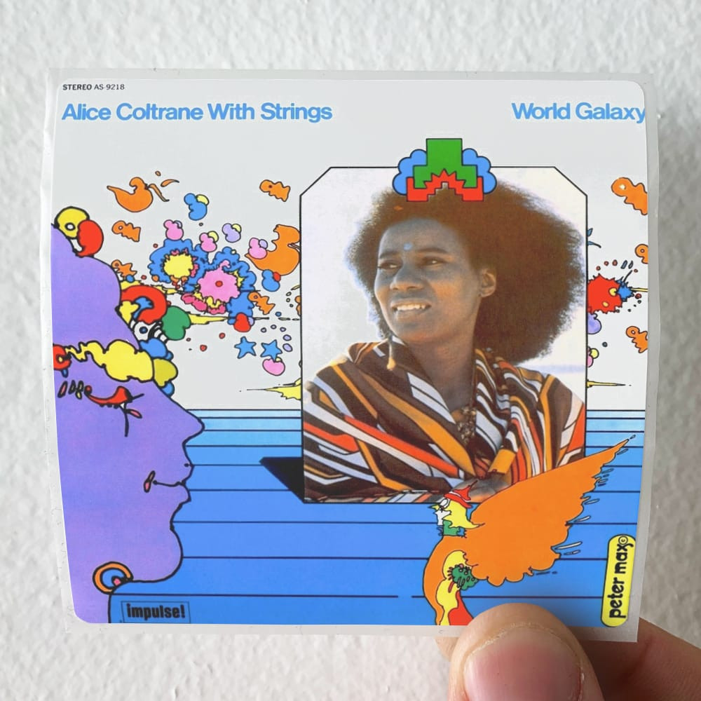 Alice Coltrane World Galaxy Album Cover Sticker