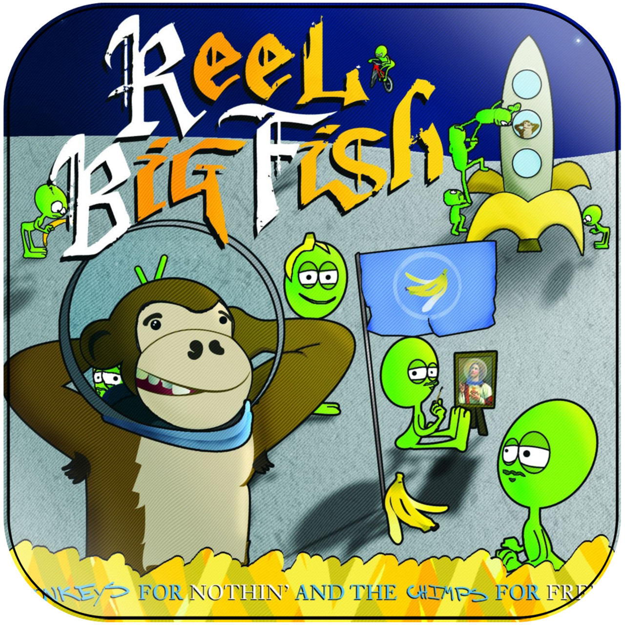 Reel Big Fish monkeys for nothin and the chimps for free Album Cover  Sticker Album Cover Sticker