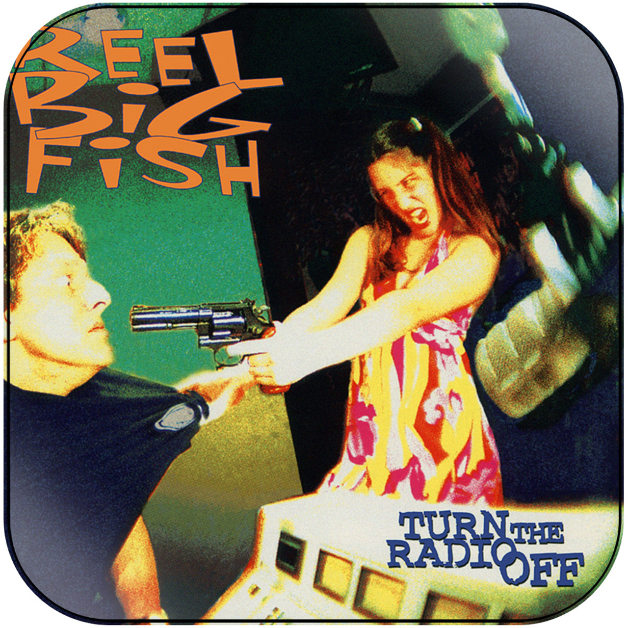 Reel Big Fish turn the radio off Album Cover Sticker Album Cover Sticker