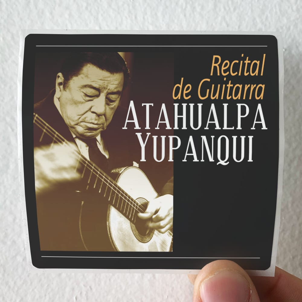 Atahualpa Yupanqui Recital De Guitarra Album Cover Sticker