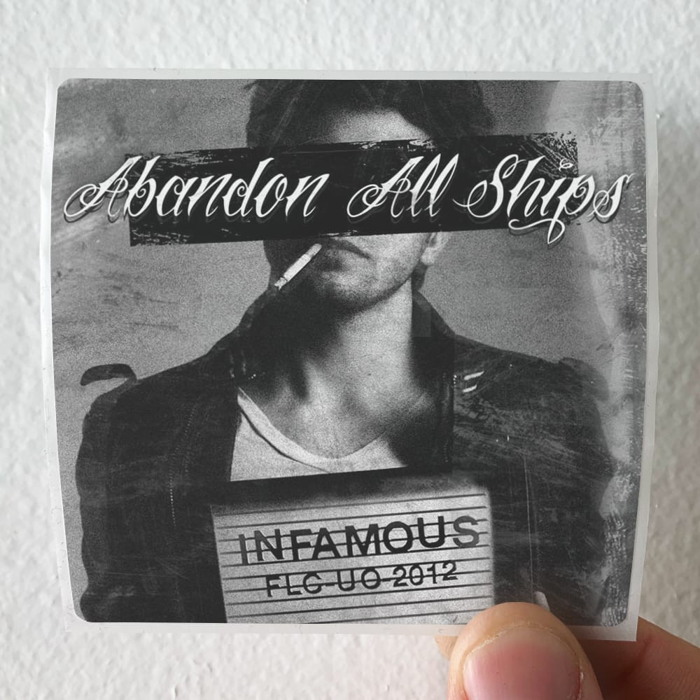 Abandon All Ships Infamous Album Cover Sticker