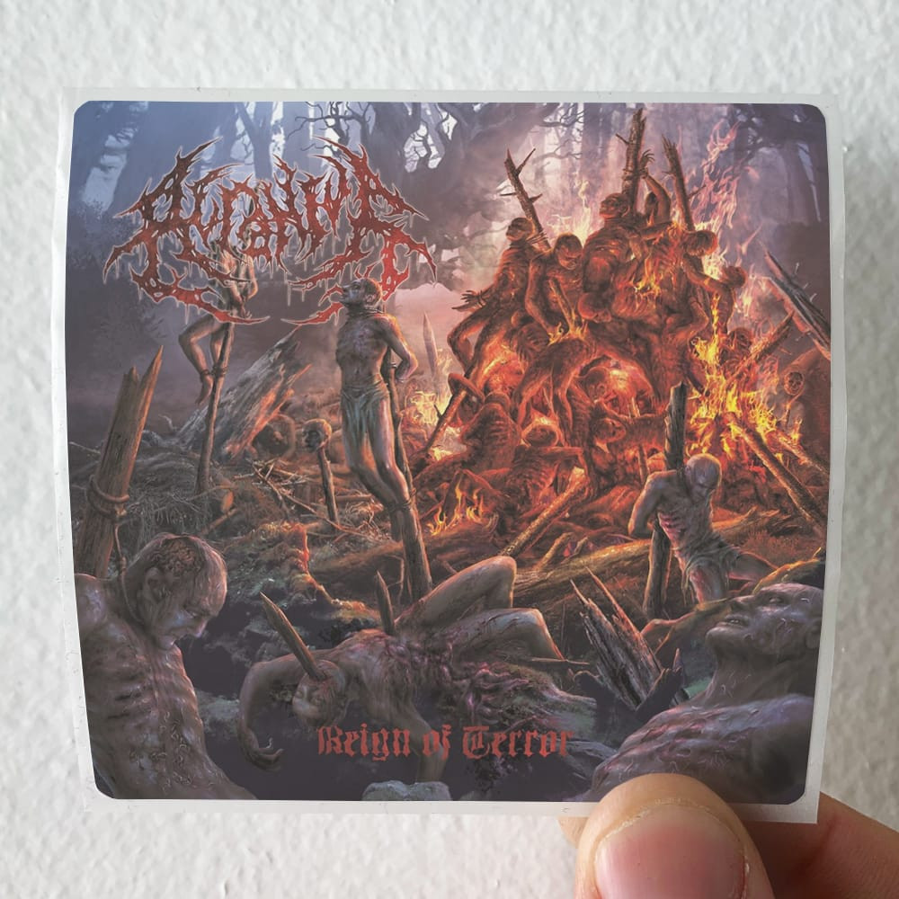 Acranius Reign Of Terror Album Cover Sticker