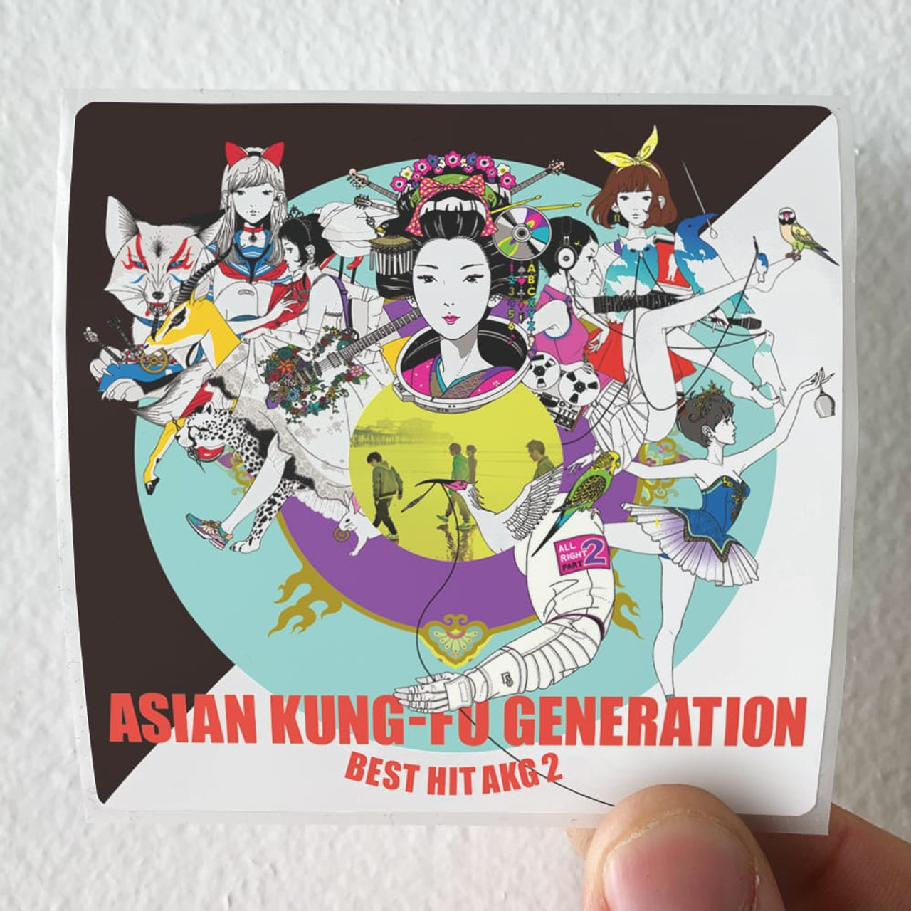 ASIAN KUNG-FU GENERATION Best Hit Akg 2 Album Cover Sticker