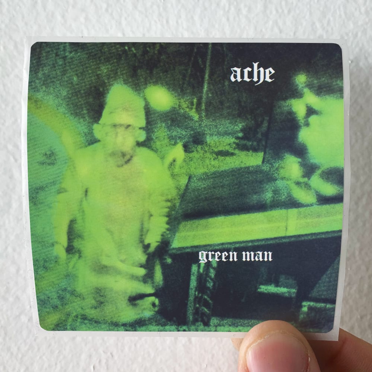 Ache Green Man Album Cover Sticker