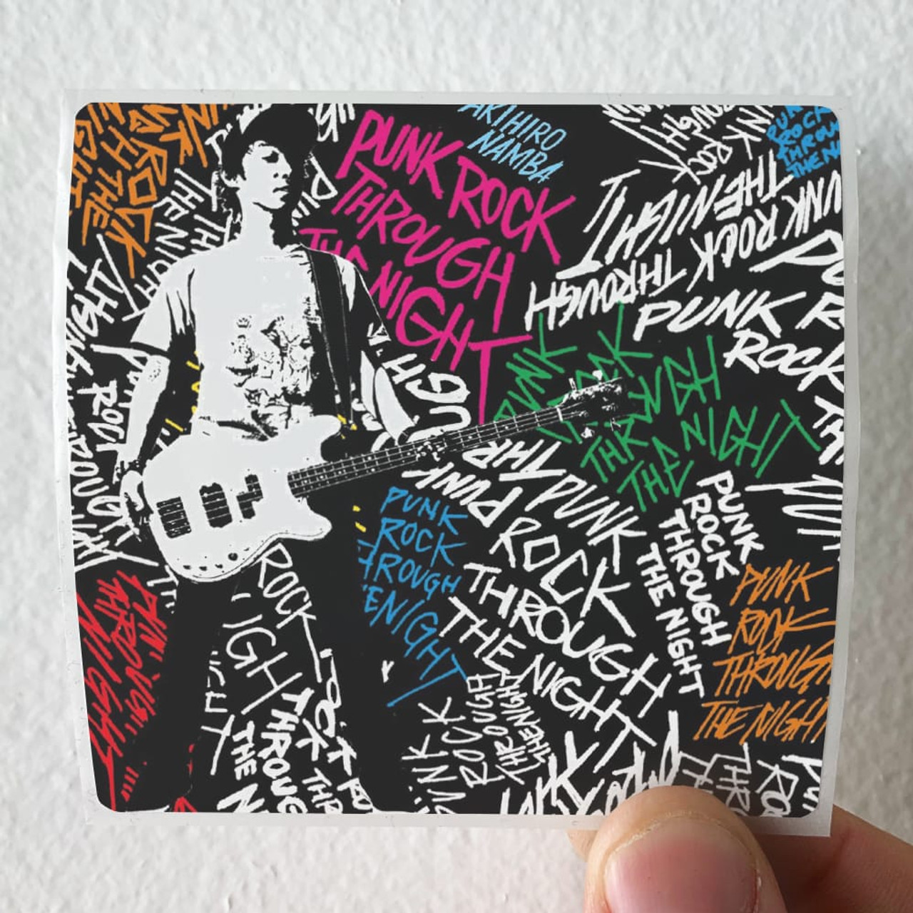 Akihiro Nanba Punk Rock Through The Night Album Cover Sticker