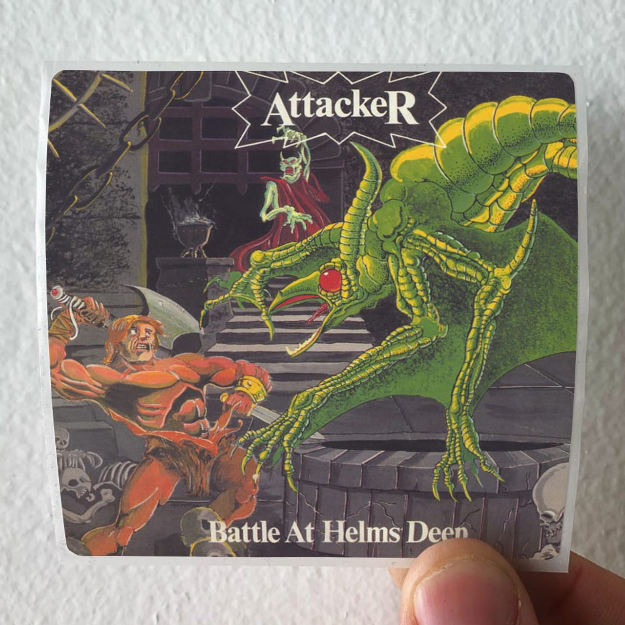 Attacker Battle At Helms Deep 1 Album Cover Sticker