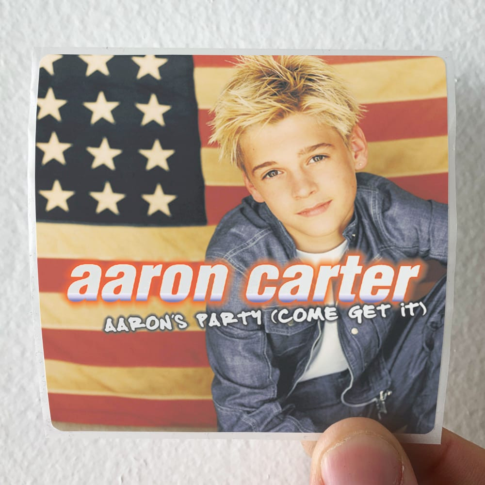 Aaron Carter Aarons Party Come Get It Album Cover Sticker